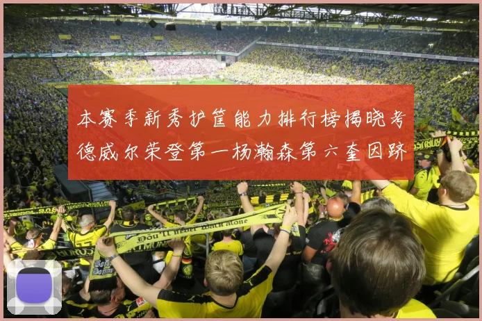本赛季新秀护筐能力排行榜揭晓考德威尔荣登第一杨瀚森第六奎因跻身前十