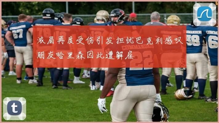 浓眉再度受伤引发担忧巴克利感叹朋友哈里森因此遭解雇